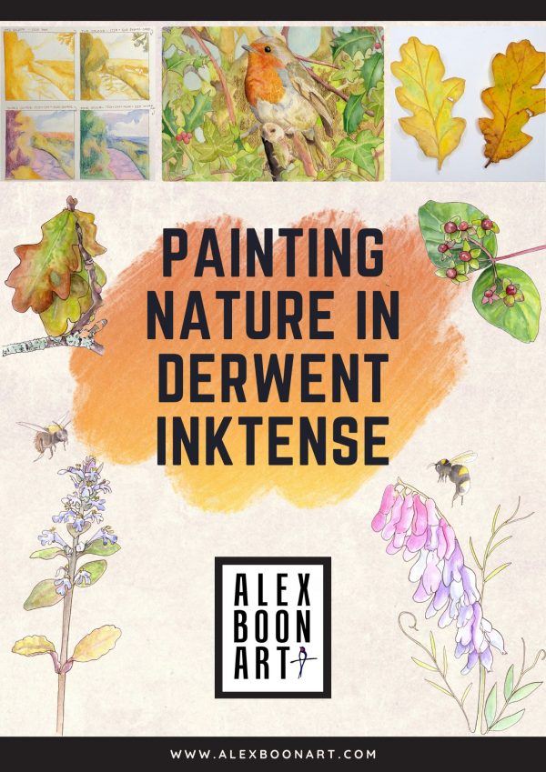 Painting Nature in Derwent Inktense guide front cover
